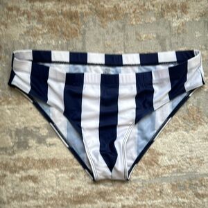 Men’s Swim Brief - Size XL - Navy/White